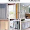 Ceiling Curtain Track Room Divider Hospital Curtain Black Room Divider Curtain Track, Aluminum Alloy Single Curtain Rail for 1m - 2.4m Window, Hospital/Bedroom/Balcony Use ( Color : Ceiling Mount , Si view 2