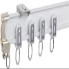 FEHUN Room Divider Ceiling Track System Shower Curtain Flexible Bendable Sliding Curtain Track Rod, White Ceiling Curtain Rail System for Shower/Bay Windows/RV (Size : 2.7m/8.8ft) view 1