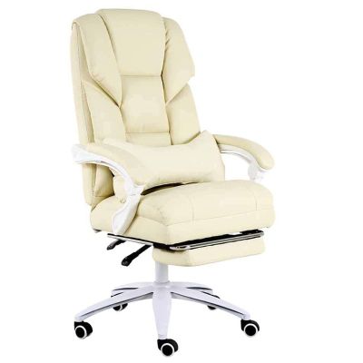 LOKOO Office Chair Desk Chair Computer Chair Computer Office Chair Desk Chair High Back Cushion Lumbar Support with Wheels Comfortable Racing Seat Adjustable Swivel Home Beige (Color : Beige)