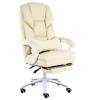 LOKOO Office Chair Desk Chair Computer Chair Computer Office Chair Desk Chair High Back Cushion Lumbar Support with Wheels Comfortable Racing Seat Adjustable Swivel Home Beige (Color : Beige) view 1