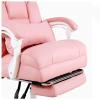 LOKOO Office Chair Desk Chair Computer Chair Computer Office Chair Desk Chair High Back Cushion Lumbar Support with Wheels Comfortable Racing Seat Adjustable Swivel Home Beige (Color : Beige) view 4