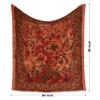 Craft Trade Indian Cotton Mandala Wall Hanging Tree of Life Tapestry for Aesthetic Boho Hippie Living Room, Meditation & Bedroom Dcor (Orange, 84x90 Inches) view 2
