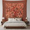 Craft Trade Indian Cotton Mandala Wall Hanging Tree of Life Tapestry for Aesthetic Boho Hippie Living Room, Meditation & Bedroom Dcor (Orange, 84x90 Inches) view 3