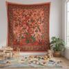 Craft Trade Indian Cotton Mandala Wall Hanging Tree of Life Tapestry for Aesthetic Boho Hippie Living Room, Meditation & Bedroom Dcor (Orange, 84x90 Inches) view 4