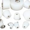 GatherTOOL 1Pc Clear Conical Rubber Stopper HIGH Temp Silicone Plugs Sealing Tapered Rubber Electroplating Paint with Steel D Shape Handle Silica Gel (Color : 22x29x28mm 1pc) view 3