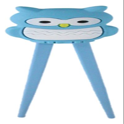 Ebros Gift Reusable Training Chopsticks Set With Animated Silicone Helper Hinge Guide for Sushi Noodles Rice Asian Dining Learning Fun (Light Blue Mysterious Owl)