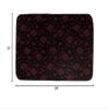 Black and Red Bath Rugs for Bathroom Non Slip Backing with Cute Pizza Print | Soft Foam Cushion Mat, Rectangle Shape with Reinforced Edges | Elegant Artwork, Machine Washable | Size: 21" W x 34" L view 2