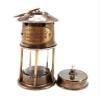 A HALLOWEEN STORE Brass Miner Lamp Brown Antique Nautical Coal Miners Oil Lamp for Mining Handmade Unique Designer Oil Light Lamp view 3