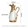 800ml Arabian Glass Liner Vacuum Flask Middle Eastern Style 24Hours Insulation Thermos Bottle Restaurant Home Hot Water Bottle (Color : Pearl white) view 4
