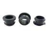 GatherTOOL Silicone Rubber Snap-on Grommet Hole Plugs Black 4.5mm-50.6mm End Caps Bung Wire Cable Protect Bush (Size : 15mm(Bore 11.5) 10pcs) view 1