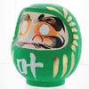 Daimonya Daruma Doll - Made in Japan - Wellness & Growth (Green, Medium 4.7 inch) view 1