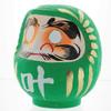 Daimonya Daruma Doll - Made in Japan - Wellness & Growth (Green, Medium 4.7 inch) view 2