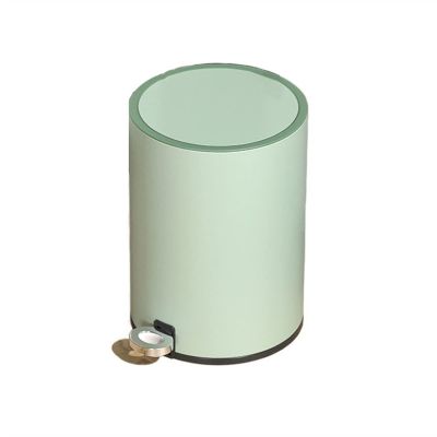CANMNT Trash Can 6L/9L Foot-Operated Trash Can Bedroom Living Room Kitchen with Lid Garbage Storage Bucket Simple and Stylish Garbage Basket Trash Can Wastebasket (Size : 9L)