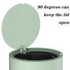 CANMNT Trash Can 6L/9L Foot-Operated Trash Can Bedroom Living Room Kitchen with Lid Garbage Storage Bucket Simple and Stylish Garbage Basket Trash Can Wastebasket (Size : 9L) view 3