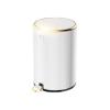 CANMNT Trash Can 6L Light Luxury Stainless Steel Trash Can Household Living Room Bedroom Simple Foot-Operated Garbage Can Kitchen Bin Trash Can Wastebasket view 1