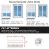 Zebra Roller Shades, Zebra Blinds for Windows,Custom Size Cordless Blackout Zebra Blinds,Dual Layer,Privacy Light Control for Day and Night,Window Blinds for Room,Office,Black,55 1/4" W x 72" H view 4