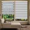 Zebra Roller Shades, Zebra Blinds for Windows,Custom Size Cordless Blackout Zebra Blinds,Dual Layer,Privacy Light Control for Day and Night,Window Blinds for Room,Office,Grey,29" W x 60" H view 1