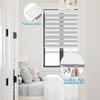 Zebra Roller Shades, Zebra Blinds for Windows,Custom Size Cordless Blackout Zebra Blinds,Dual Layer,Privacy Light Control for Day and Night,Window Blinds for Room,Office,Grey,29" W x 60" H view 3