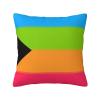 Demipanromantic Pride Flag LGBTQ Soft Comfortable Double Sided Plush Pillow Case with Strong Home Practicality 18 X 18 in view 1