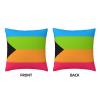 Demipanromantic Pride Flag LGBTQ Soft Comfortable Double Sided Plush Pillow Case with Strong Home Practicality 18 X 18 in view 3