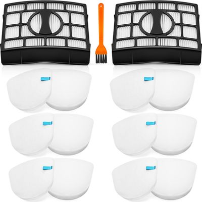 for Shark Replacement Filter ZU561 ZU560 Navigator Lift-Away Speed Self Cleaning Brushroll Lightweight Zero-M Upright Vacuum ZU572 ZU562 UV650 UV725 ZU560C ZD400 ZD402 with HEPA Part XFFK560 XHEP560