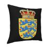 Coat of Arms Denmark Soft Comfortable Double Sided Plush Pillow Case with Strong Home Practicality 18 X 18 in view 2
