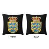Coat of Arms Denmark Soft Comfortable Double Sided Plush Pillow Case with Strong Home Practicality 18 X 18 in view 3