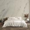 Handmade Bohemian 4-Layer Muslin Bedspread Only, 100% Organic Cotton, Natural Undyed Ivory with Black Pinstripes, Breathable Gauze Coverlet, Oversize 100  110 Inches, Made in Turkey view 1