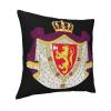 Coat of Arms of Norway Soft Comfortable Double Sided Plush Pillow Case with Strong Home Practicality 18 X 18 in view 2
