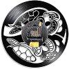 Round Wall Clock Vinyl Record Wall Clock Turtle LED Wall Lamp Clock Silent Quartz Sea Creature Modern Wall Art Home Decor 12 Inch (30 Cm) Clock Movement view 2