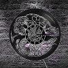 Round Wall Clock Vinyl Record Wall Clock Turtle LED Wall Lamp Clock Silent Quartz Sea Creature Modern Wall Art Home Decor 12 Inch (30 Cm) Clock Movement view 4