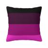 Aromantic Pride Flag LGBTQ Soft Comfortable Double Sided Plush Pillow Case with Strong Home Practicality 18 X 18 in view 1