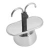 2 Cup 100ML Pot Double Stainless Steel Mocha Coffee Pot Italian DIY Conduit Coffee Maker view 3