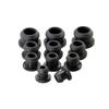 10pcs/Set Black 4.5mm to 50.6mm Silicone Rubber Hole Caps T Type Plug Cover Snap-on Gasket Blanking End Caps Seal Stopper (Color : 10pcs, Size : 30mm) view 2