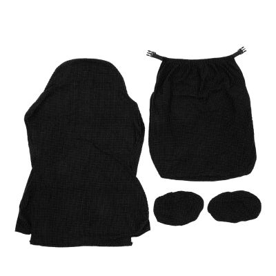 Anti Dirty Gaming Chair Cover, Stretch Computer Chair Slipcover with Arm Covers Fleece Office Chair Slipcover Rotating Armchair Covers(black)