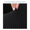 Anti Dirty Gaming Chair Cover, Stretch Computer Chair Slipcover with Arm Covers Fleece Office Chair Slipcover Rotating Armchair Covers(black) view 4