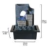 Desktop Fountain Waterfall Simple Living Room Running Water Fortune Decoration Decoration Office Living Room Dining Table Fountain Feng Shui Ball TV Cabinet Desktop Fountain Zen Meditation Waterfall view 2