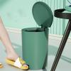 CANMNT Trash Can Trash Can with Lid Pedal Mute Slow Down Household Living Room Bathroom Simple Creative Trash Can Trash Can Wastebasket view 4