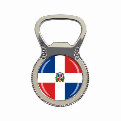 Dominican National Flag Fridge Magnet Bottle Opener Tourist Souvenir Gift Collection Refrigerator Magnetic Sticker