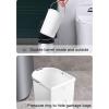 CANMNT Trash Can Intelligent Induction Trash Can Automatic Household Toilet Toilet with Lid Narrow Paper Basket Sandwich Trash Can Trash Can Wastebasket view 3
