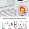 BESTINNKITS Smart Coffee Set Auto On/Off Gravity-induction Mug Office Desk Use, Candle Wax Cup Warmer Heating Plate (Up To 131F/55C), 14oz (Pink Set) view 4