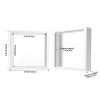 TouYinger 5x5 White Small Shadow Box Frame Display Case , Display Case Box for Memorabilia, Medal, Wedding Memories, Crafts, Tickets and Photos (6packs-White, 5x5) view 2