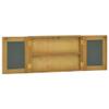 Makastle Home Bathroom Cabinet Wall Mounted with Doors, Wood Hanging Cabinet, Wall Cabinets with Shelves, Bathroom Wall Mirror Cabinet, Solid Wood Teak view 4