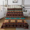 Erosebridal Aztec Coverlet Set Ethnic Tribal Arrow Bedspread,Retro Southwest Native Bohemian Quilted King,Western Star Geometric Sriped Quilt Set African Tribe Nordic Style Boho Decor,Warm Taupe view 2