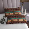 Erosebridal Aztec Coverlet Set Ethnic Tribal Arrow Bedspread,Retro Southwest Native Bohemian Quilted King,Western Star Geometric Sriped Quilt Set African Tribe Nordic Style Boho Decor,Warm Taupe view 4