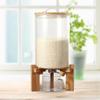 7.5L Glass Cereal Oatmeal Dispenser Containers,Cereal Storage Container Set,for Food Organiza Pantry Storage view 1