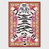 Large Area Rug for Living Room 5x8 Vintage Boho Colorful Tiger Rug for Kids Room Funky Carpet Cartoon Cute Floor Mats for Bedroom Abstract Multi view 3