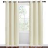 NICETOWN Kitchen Curtains for Decoration, Beige, 2 Panels, W42 x L78 inches, Thermal Insulated Grommet Room Darkening Draperies/Panels for Laundry view 2