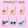 Lecinc 70Pcs Video Game Party Favors Video Game Keychains for Kids Birthday School Party Dinosaur Donut Marine Animal Mermaid Rainbow Bulk Keychains for Birthday Party Supplies view 2