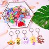 Lecinc 70Pcs Video Game Party Favors Video Game Keychains for Kids Birthday School Party Dinosaur Donut Marine Animal Mermaid Rainbow Bulk Keychains for Birthday Party Supplies view 4